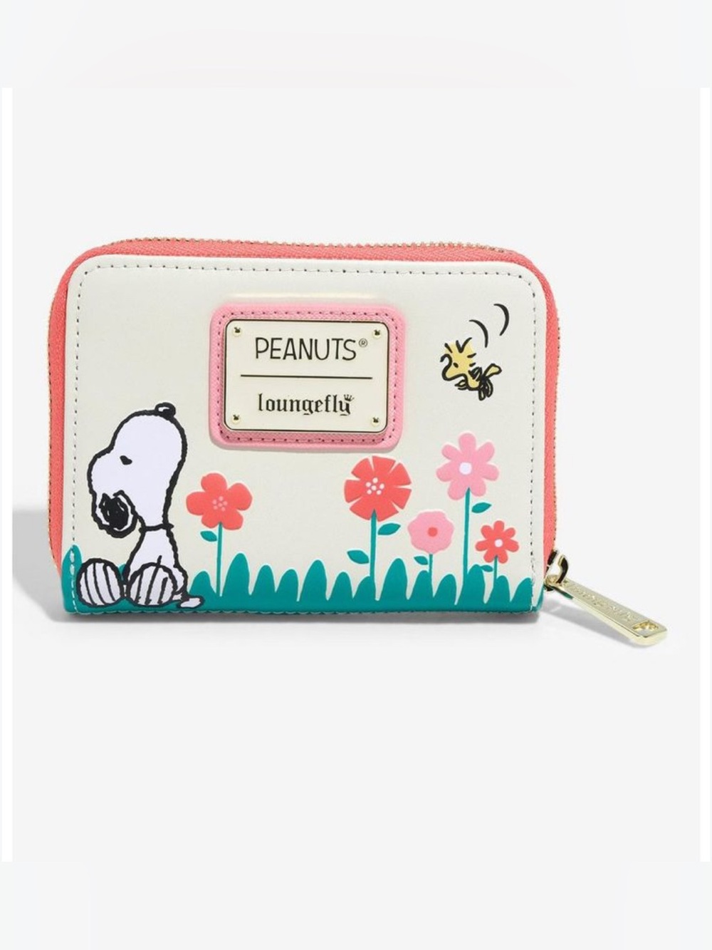Loungefly Peanuts Snoopy & Woodstock Rain or Shine Floral Zip Wallet